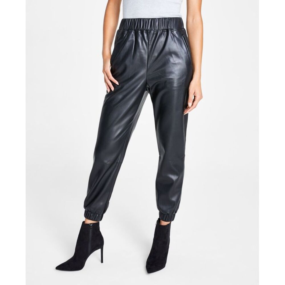 INC International Concepts Faux Leather Joggers